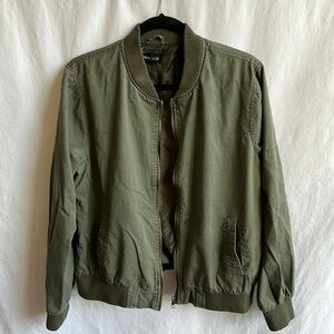 New Look khaki / olive green bomber jacket